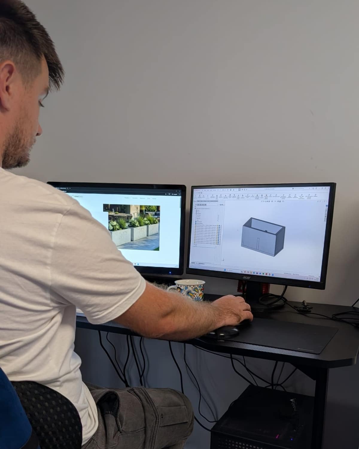 Projektowanie produktu MMD Form przy stanowisku CAD